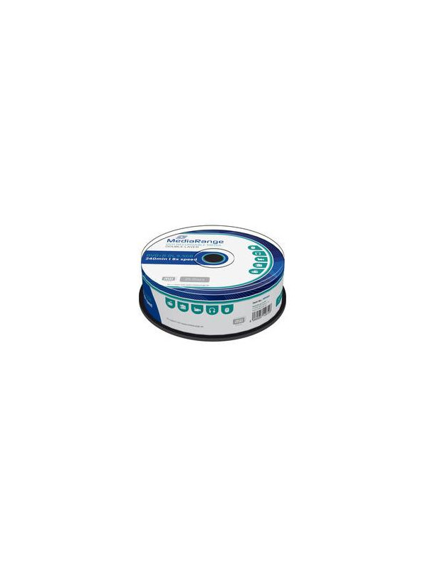 MediaRange DVD+R Double Layer 8.5GB|240min 8x speed, Cake 25
