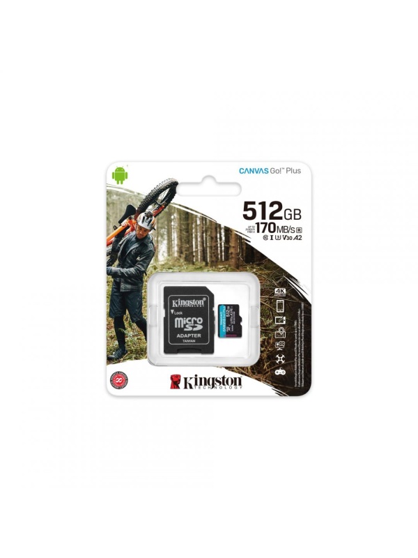 MICROSD CARD KS 512GB CL10 UHS-I CANV GO