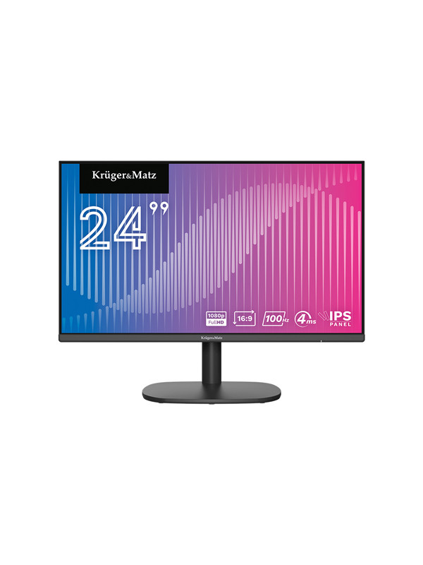 MONITOR IPS E-LED 100HZ 4MS 24 INCH KRUGER&MATZ