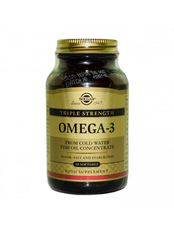 OMEGA-3 TRIPLE STRENGTH softgels 50cps SOLGAR