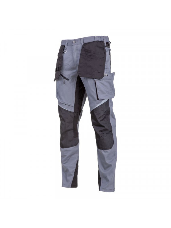 PANTALON LUCRU SLIM-FIT ELASTIC / GRI - 3XL/H-194