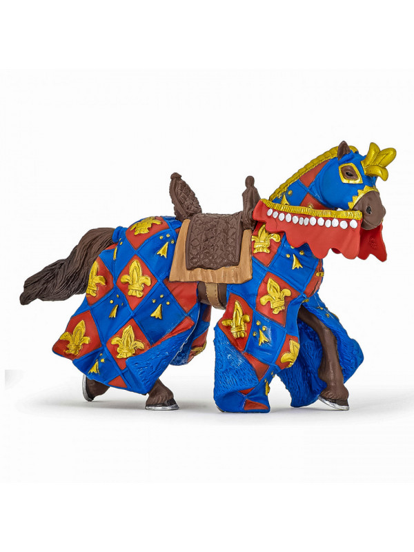 Papo figurina cal crin albastru