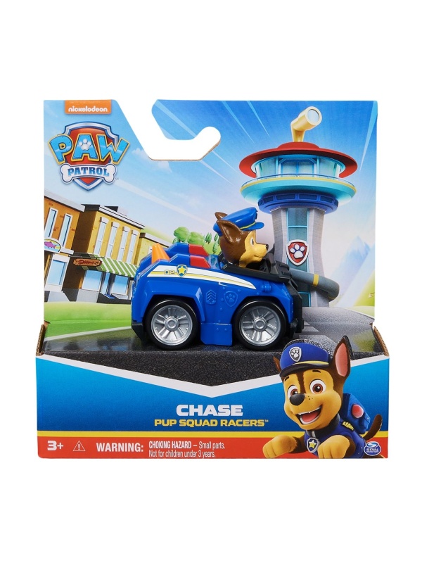 PATRULA CATELUSILOR PUP SQUAD RACERS VEHICUL CU FIGURINA CHASE