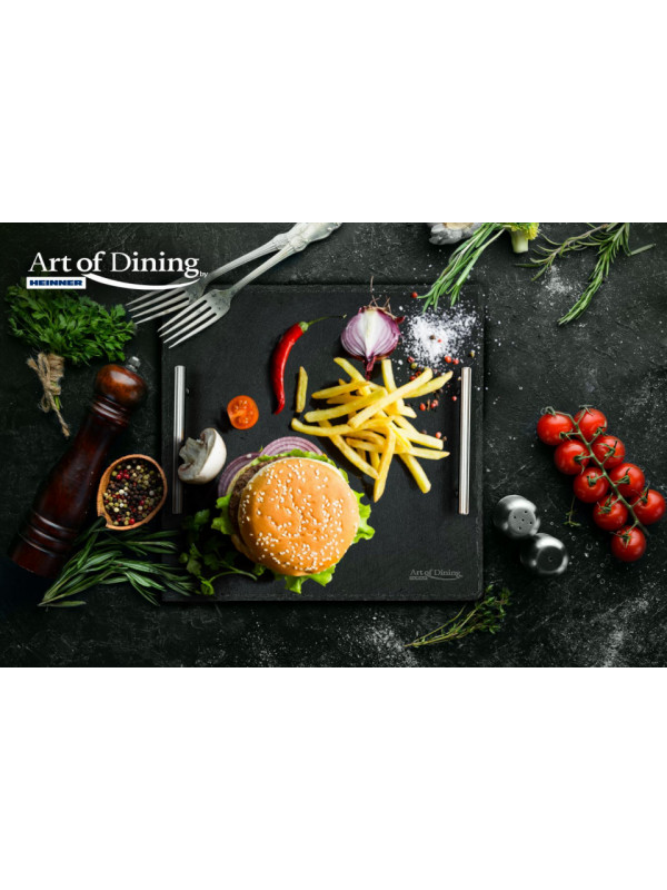 PLATOU ARDEZIE,PATR. MANERE INOX 30X30CM