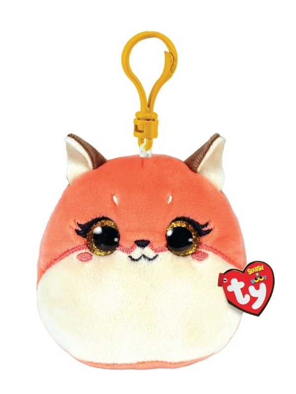 PLUS BRELOC TY 8.5CM SQUISHY BEANIES ROXIE VULPITA ROZ
