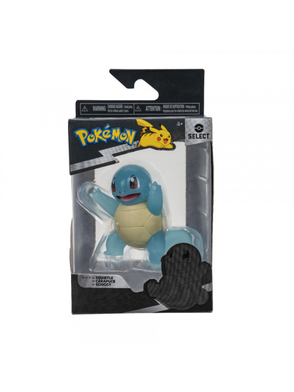 Pokemon - Figurina de actiune Select 7.5 cm, Translucent Squirtle, S3