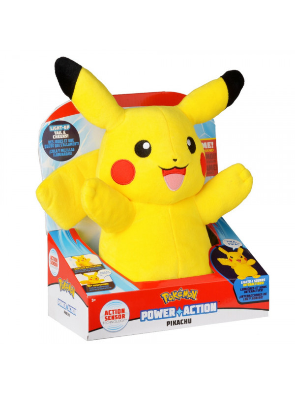 Pokemon - Jucarie de plus cu functii, Pikachu (Power Action)