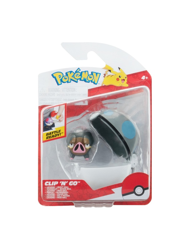 Pokemon - Set 2 figurine Clip n Go, Lechonk with Heavy Ball W18