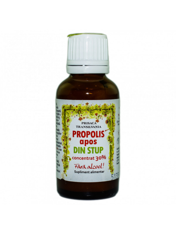PROPOLIS APOS 30ml "DIN STUP" (concentrat 30%, fara alcool) PRISACA TRANSILVANIA