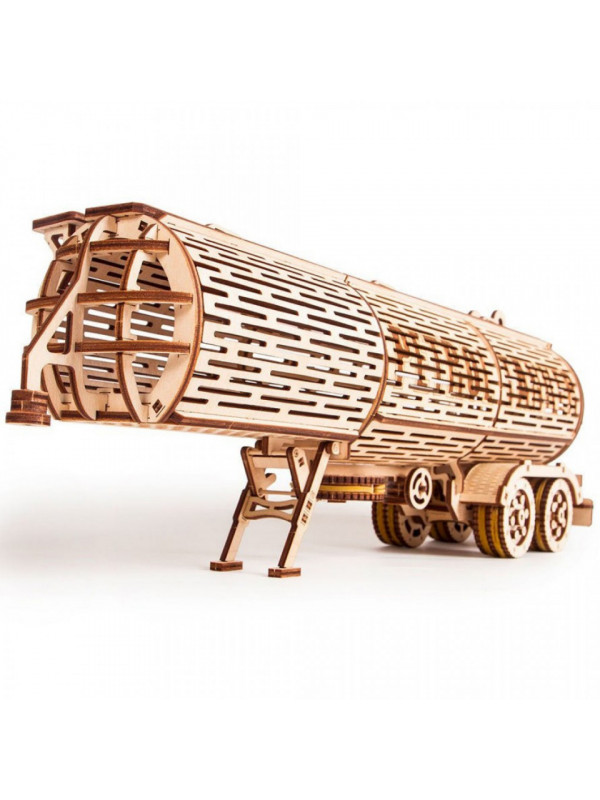 Puzzle 3D din lemn remorca cisterna pentru tirul Big Rig
