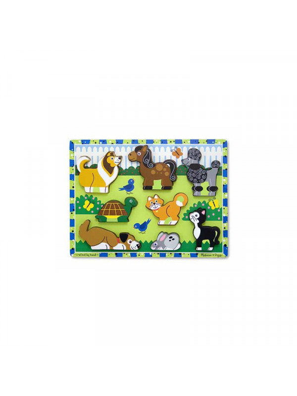 Puzzle in relief animale de companie Melissa and Doug