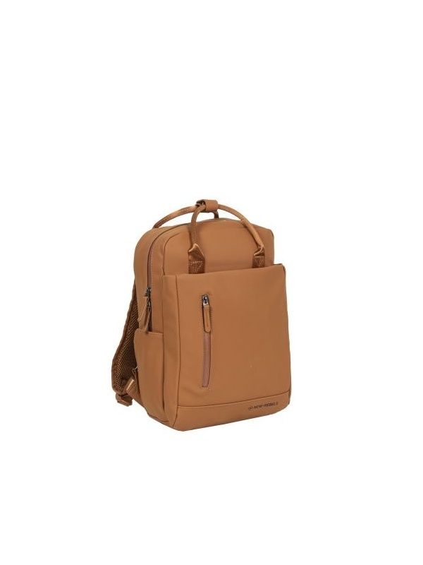 RUCSAC NEW REBELS HARPER-MIAMI, DIMENSIUNI 28/8/38 CM, CULOARE COGNAC