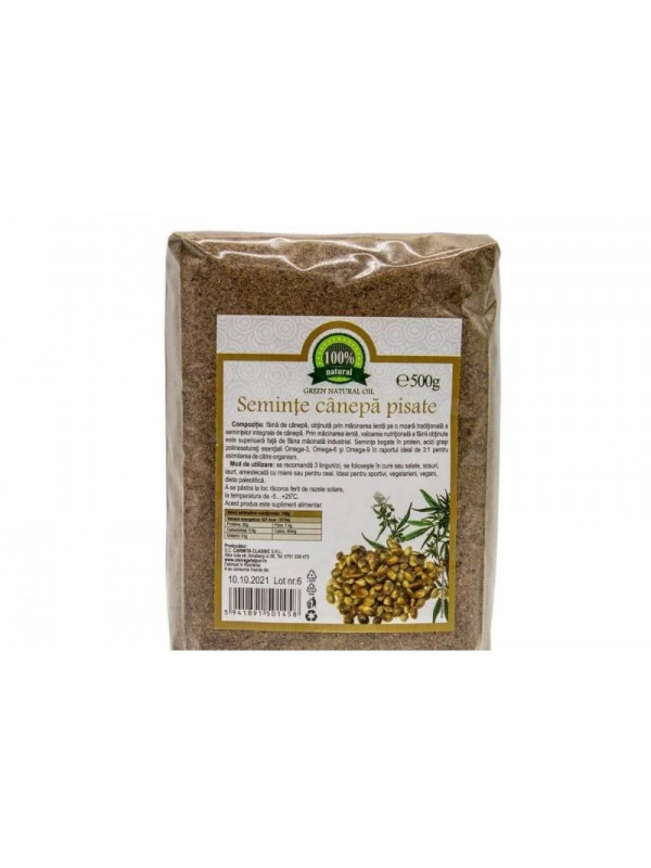 SEMINTE DE CANEPA PISATE 500GR