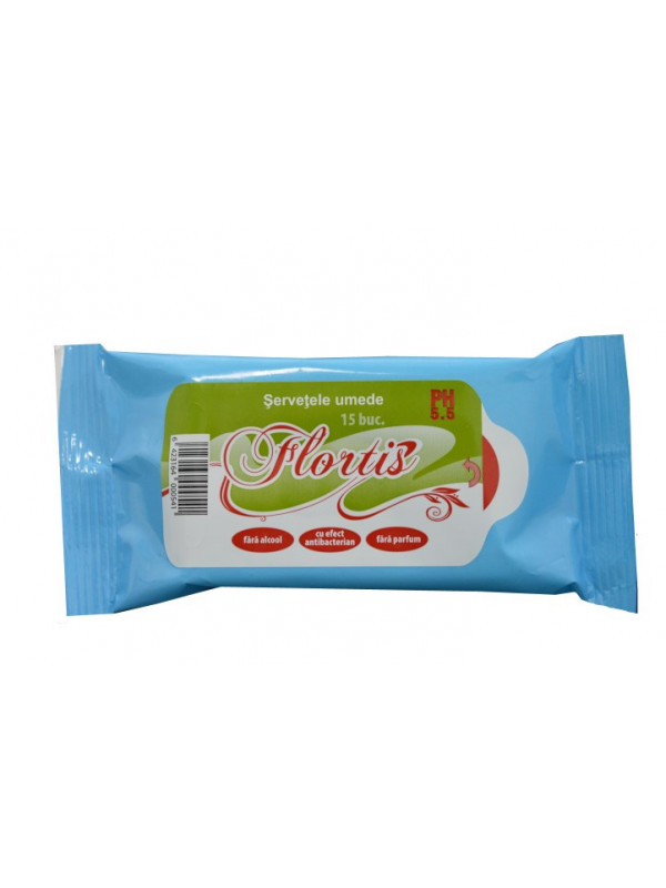 SERVETELE UMEDE PARFUMATE FLORTIS 15BUC