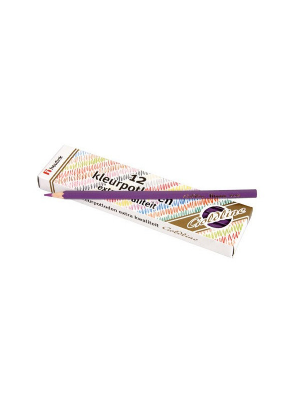 Set 12 creioane colorate Goldline 3.7 mm Violet - Heutink