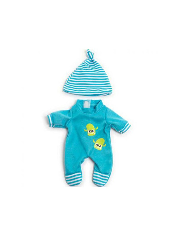 Set pijama si caciulita pentru papusa baiat 21 cm