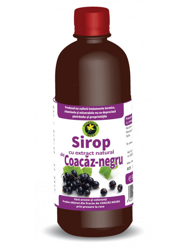 Sirop coacaz negru 500ml hypericum