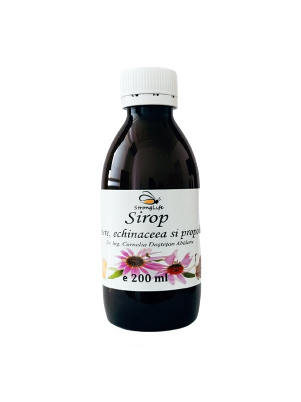 Sirop de echinacea si propolis cu miere de albine by Dr. Ing. Cornelia Dostetan Abalaru apicultor - 200ml