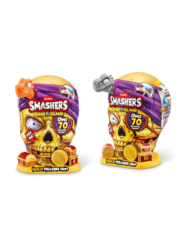 Smashers - Set cu peste 70 figurine si accesorii Gold Treasure Hunter, Dino Island