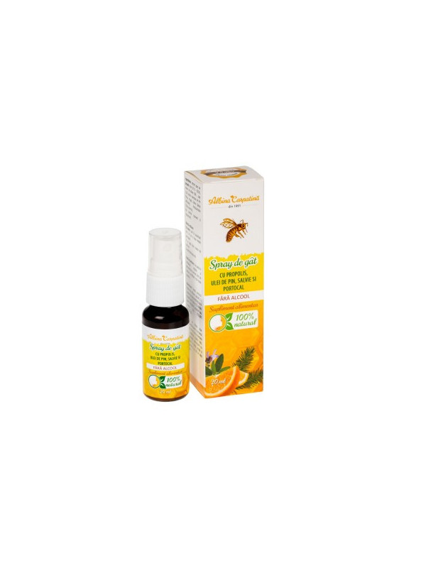 SPRAY GAT PROPOLIS,PIN,SL. F.ALCOOL 20ML