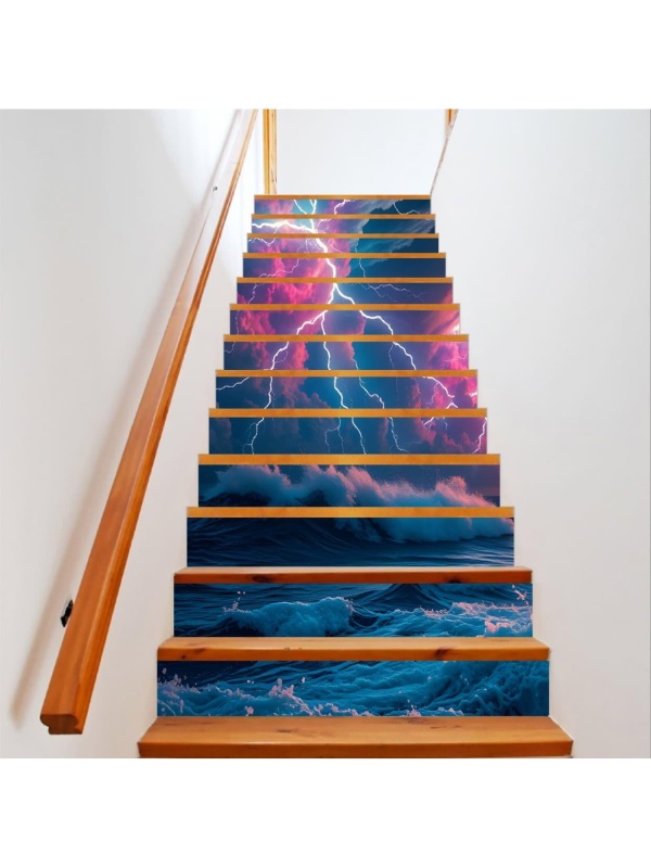 Sticker decorativ pentru scari interioare, print autoadeziv de inalta rezolutie, dimensine 200 x 124 cm, cod: AVX-STAIRS-02