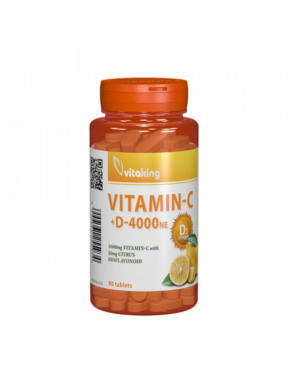 VIT.C 1000MG+VIT.D 4000MG+BIOFLAVONOIDE 90CPR
