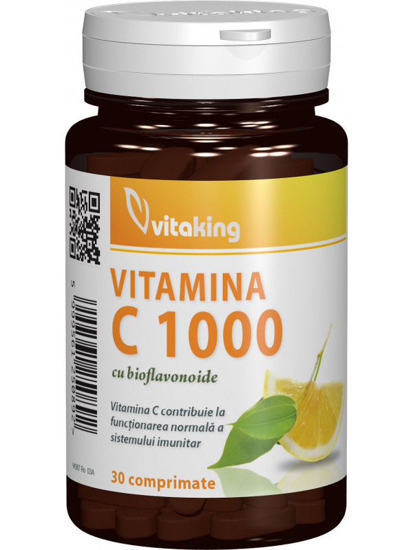 VITAMINA C 1000MG BIOF.,ACER.&MACE.30CPR