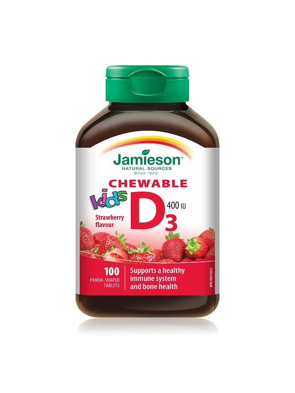 VITAMINA D3 PT.COPII 400UI 100CPR MASTICABILE