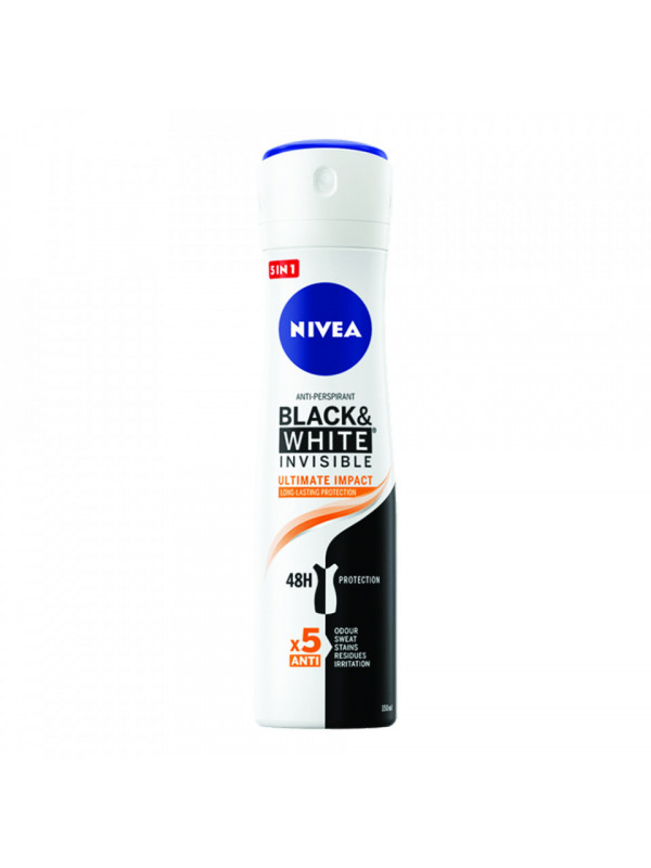 ANTIPERSPIRANT BLACK&WHITE INVISIBLE ULTIMATE IMPACT SPRAY 150ML