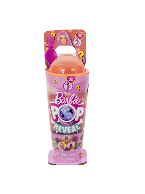 BARBIE POP REVEAL BUBBLE TEA PAPUSA BARBIE MANGO MOCHI