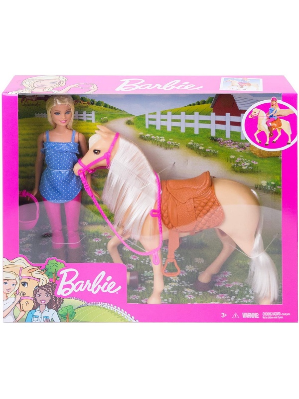 BARBIE SET PAPUSA CU CAL