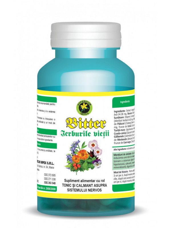 Bitter ierburile vietii 60cps hypericum