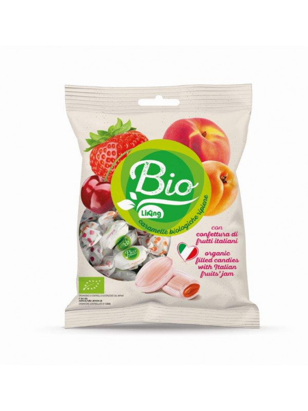 Bomboane BIO cu sirop de fructe, fara gluten 90g