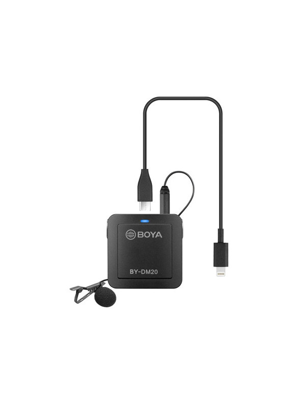 Boya BY-DM20 Kit lavaliera dubla, 2x 1,90m, USB-C + Jack 3.5 pentru PC, iOS si Android
