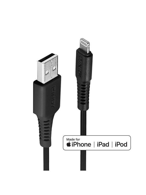 Cablu Lindy 1m USB A 2.0 to Lightning