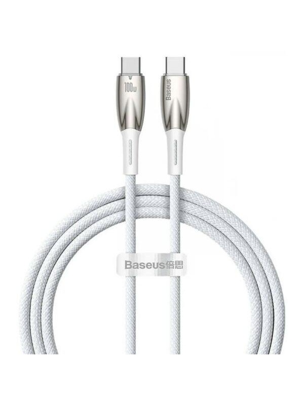 Cablu Retea Baseus Glimmer 100W, 1m, alb