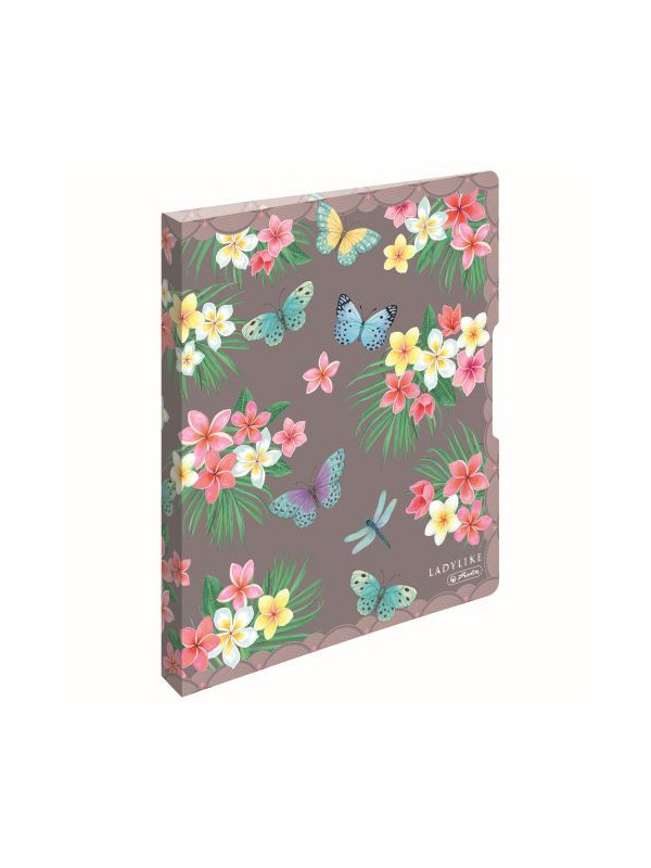 CAIET MECANIC A4 2 INELE 16 MM, MOTIV LADYLIKE BUTTERFLIES