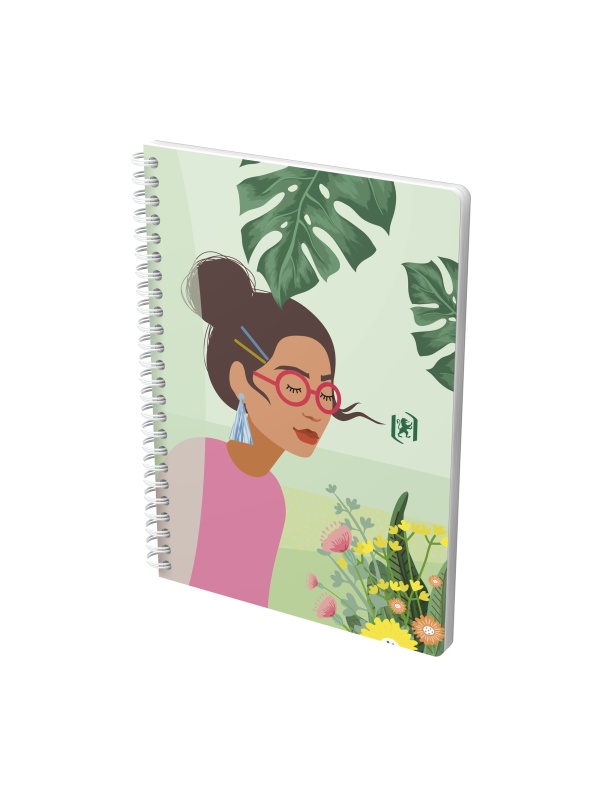 CAIET OXFORD HORIZONS, A5 60F, HARTIE OPTIK 90G/MP, SPIRA DUBLA, SCRIBZEE, ECOLABEL, COPERTA FLEXIBILA, PAGINA INFO PERSONALE, DICTANDO, MOTIVE DIVERSE