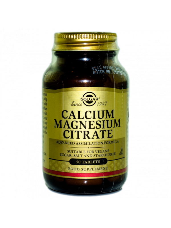 CALCIUM MAGNESIUM CITRATE tabs 50cps SOLGAR