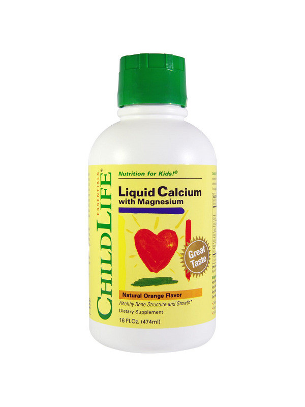 Calcium with magnesium 474ml childlife secom