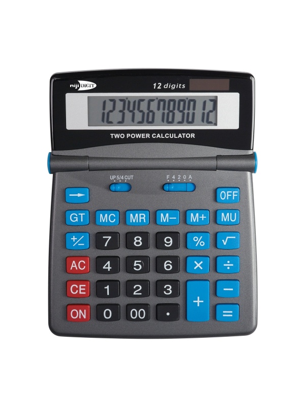Calculator de birou, 12 Cifre, 12.5 x 16 cm, Niji Digit (blister)