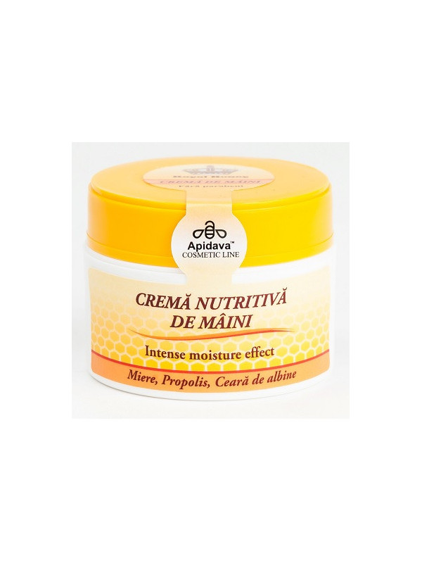 Crema maini cu miere,ceara si propolis 50ml apidava