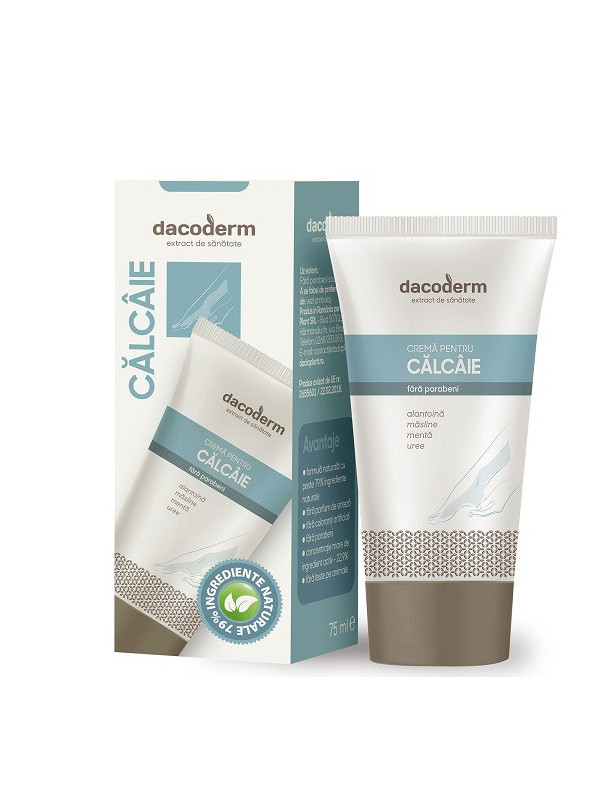 Crema pentru calcaie "dacoderm" 75ml dacia plant