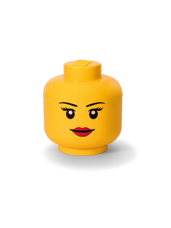 Cutie depozitare L cap minifigurina LEGO fata