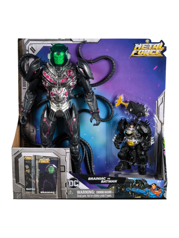 DC METAL FORCE SET FIGURINE DE ACTIUNE BRAINIAC VS BATMAN