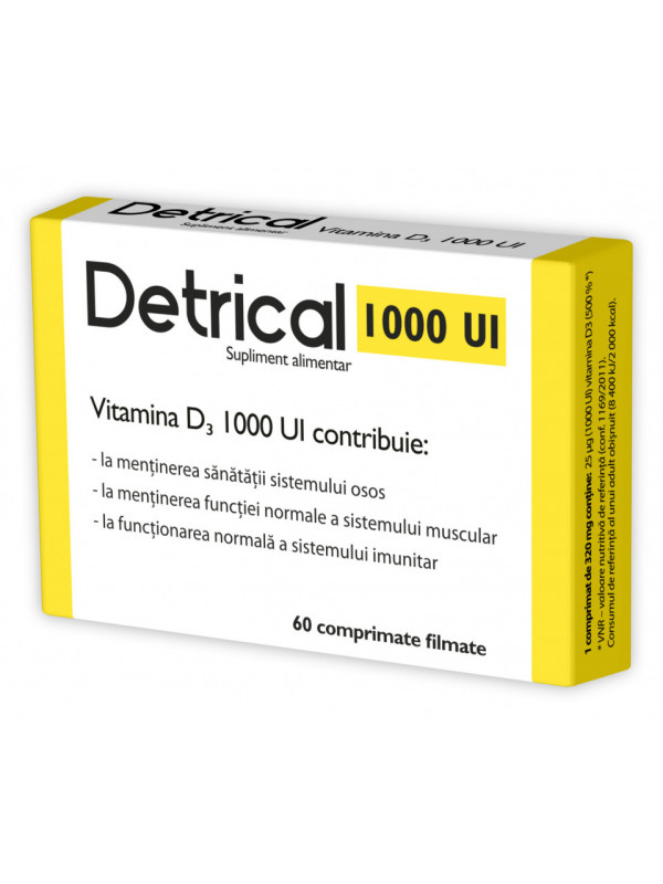 DETRICAL D3 1000IU 60CPR