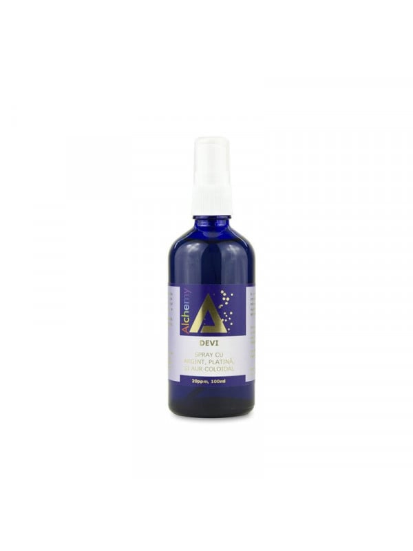 DEVI LOTIUNE INGRIJIREA FETEI CU AG, PL SI AU COLOIDAL 20PPM "ALCHEMY" 100ml AGHORAS