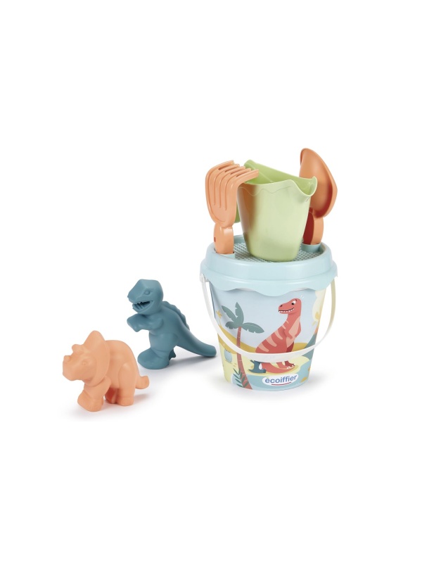 ECOIFFIER SET GALEATA DINO CU 2 FORME DE NISIP 17CM
