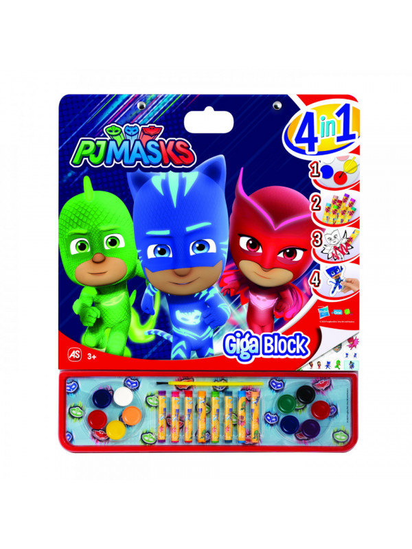 Eroi in pijamale set pentru desen giga block 4 in 1