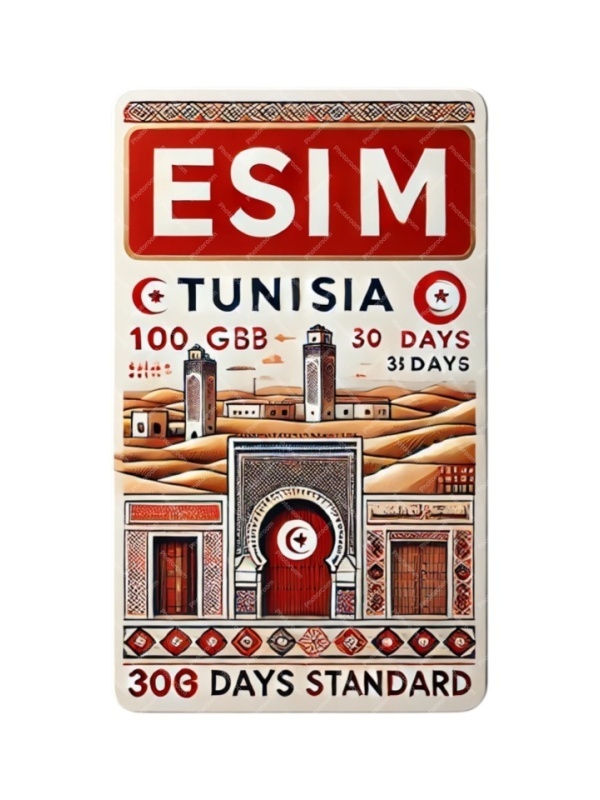 eSIM Tunisia 100GB 30Days Standard